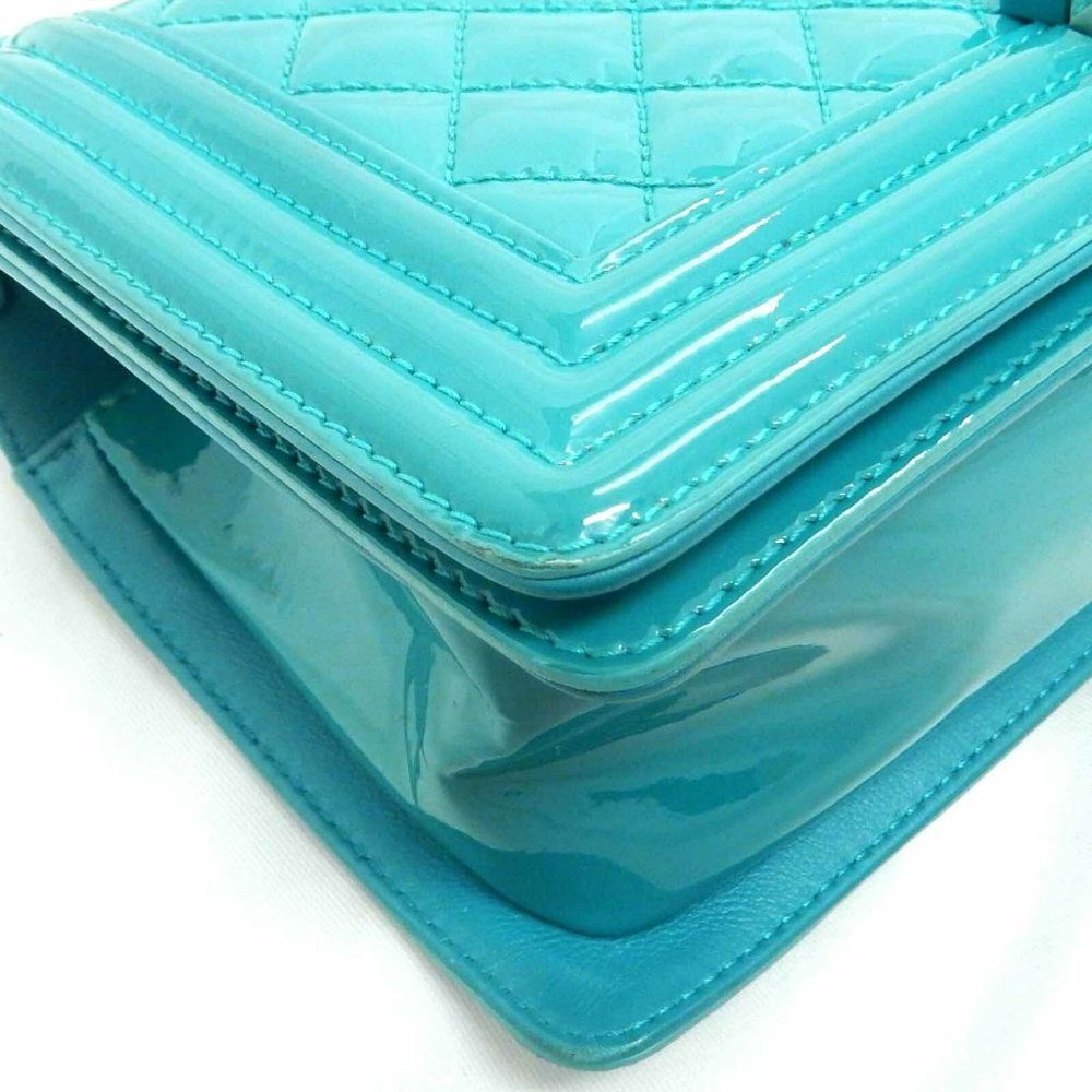 Chanel Teal Blue Chain Crossbody Bag - Picture 6 of 11